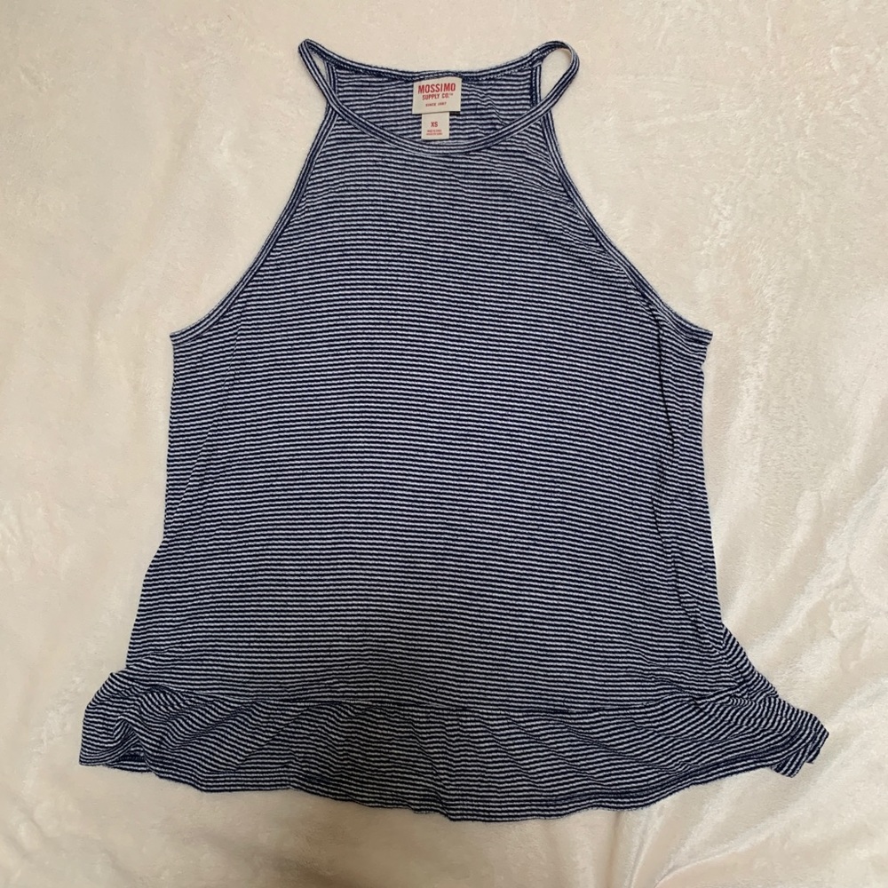 Mossimo navy striped tank